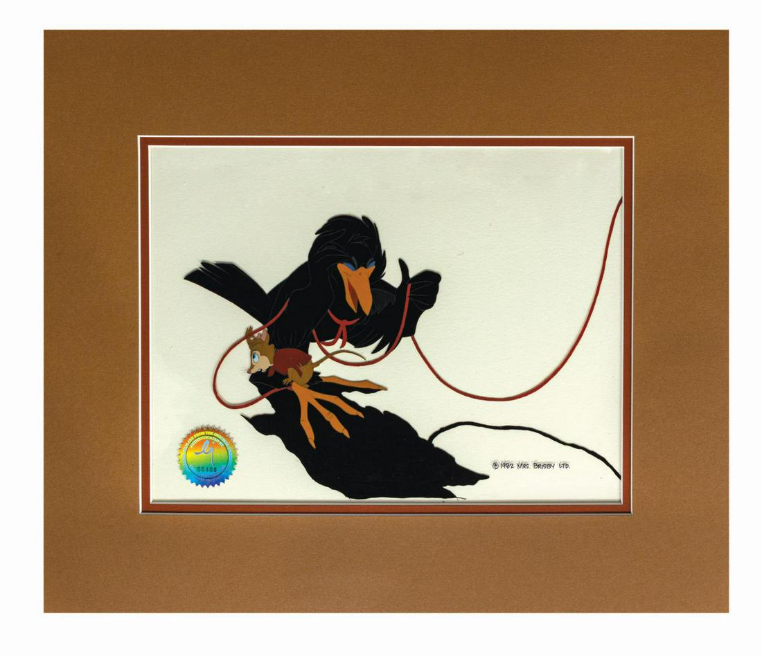 The Secret of NIMH "Jeremy and Mrs. Brisby" Film Cel. (1 of 2)