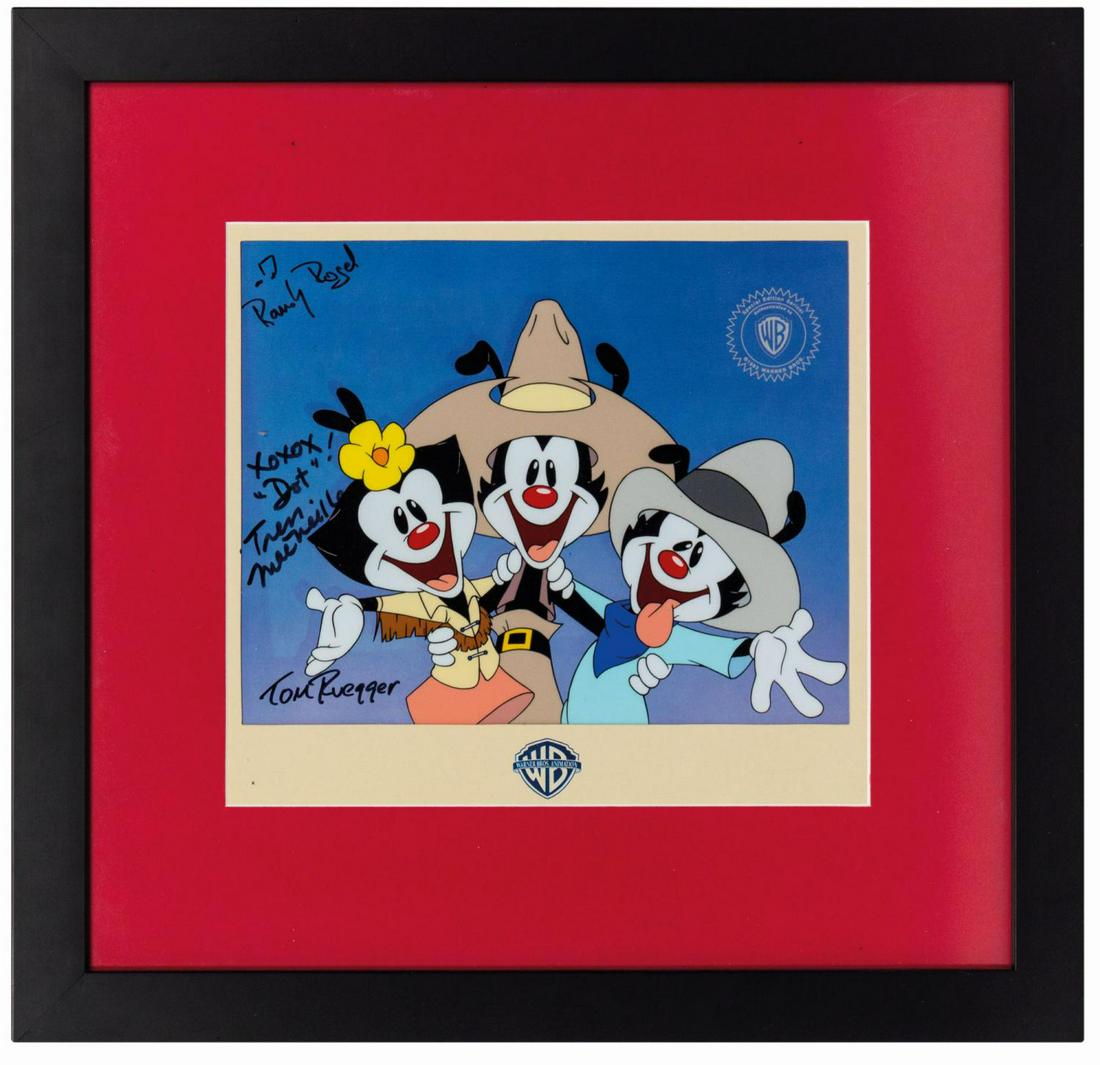 Nancy Cartwright's Animaniacs Sericel with Signatures. (1 of 2)