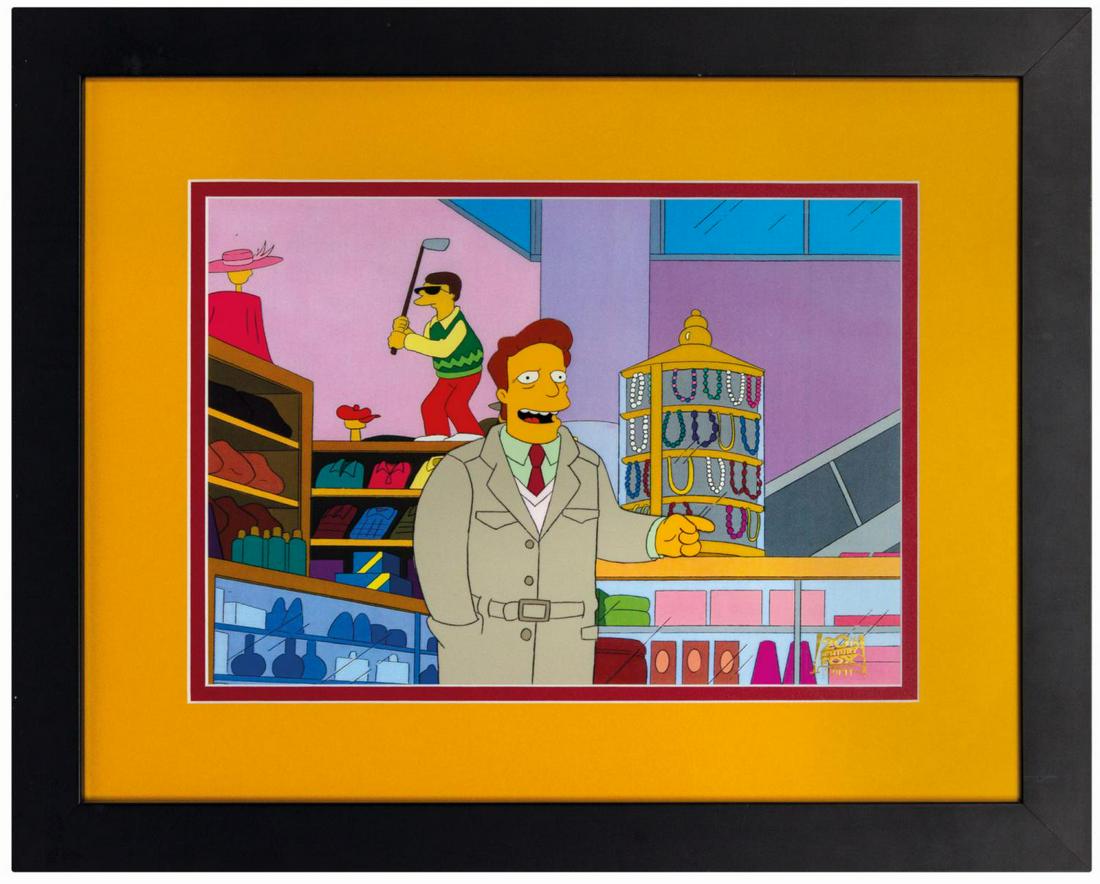 The Simpsons Troy McClure Production Cel. (1 of 2)