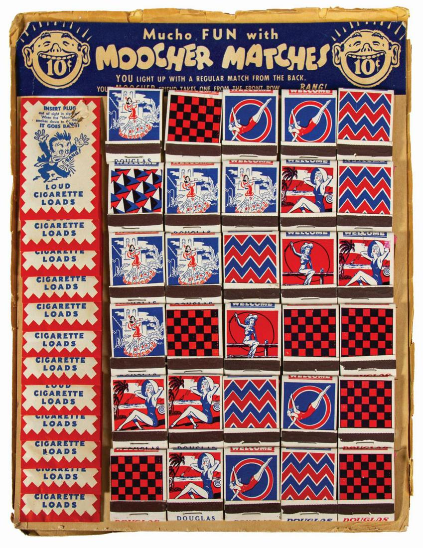 Moocher Matches Prank Matches Store Display. (1 of 1)