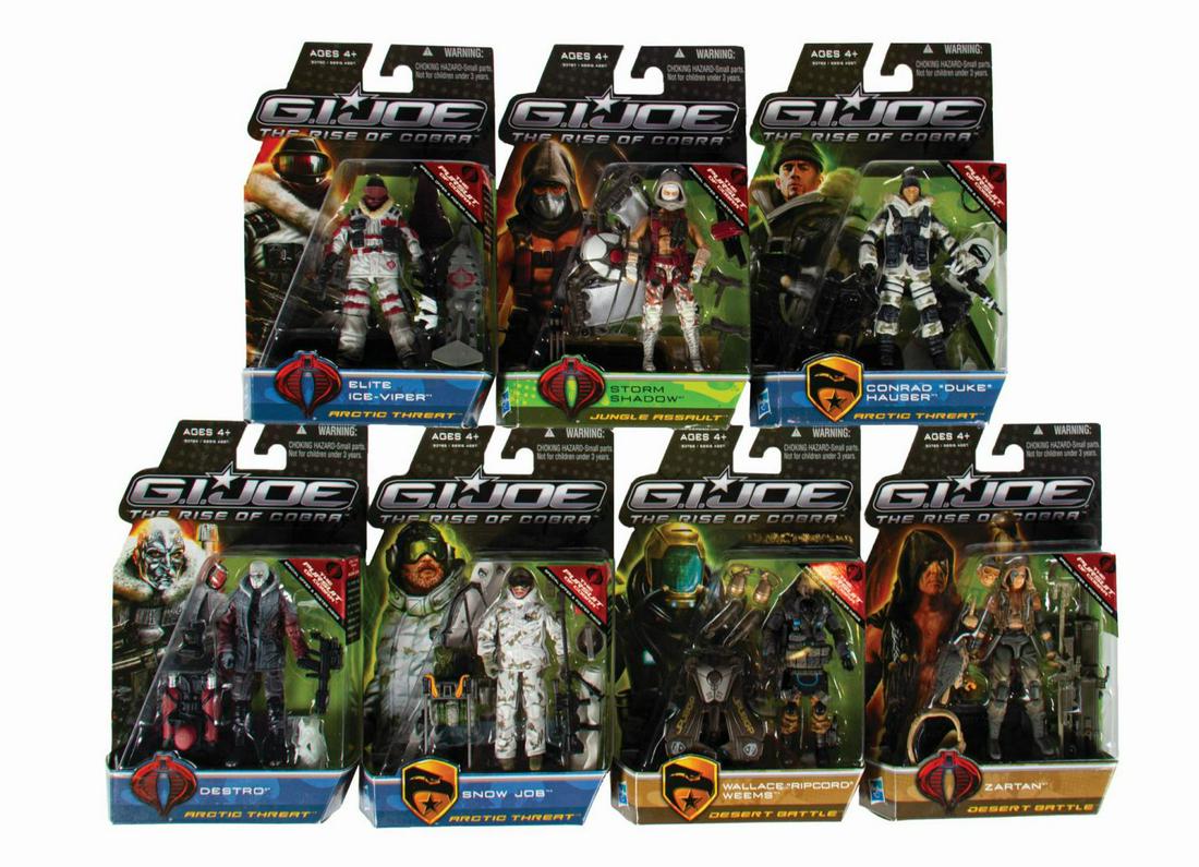 Set of (7) Unproduced Pursuit of Cobra Figures. (1 of 2)