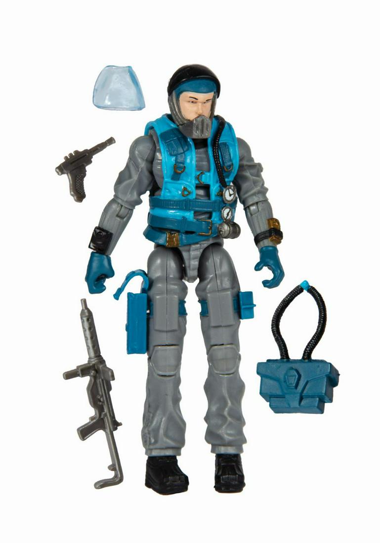 Cobra Lamprey VSP G.I. Joe Action Figure.: (Hasbro, 2009) An original vendor sample prototype for the Cobra Lamprey action figure from the Hasbro G.I. Joe Defense of Cobra Island set. This prototype figure features more paint deco on the dive 