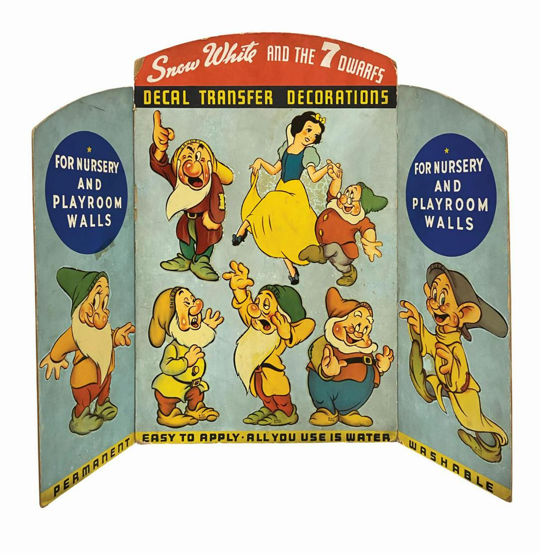 Snow White & the Seven Dwarfs Decal Store Display. (1 of 1)