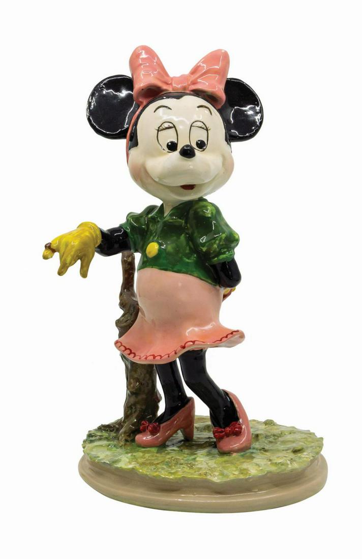 Minnie Mouse Ceramic Figure by Zaccagnini. (1 of 2)