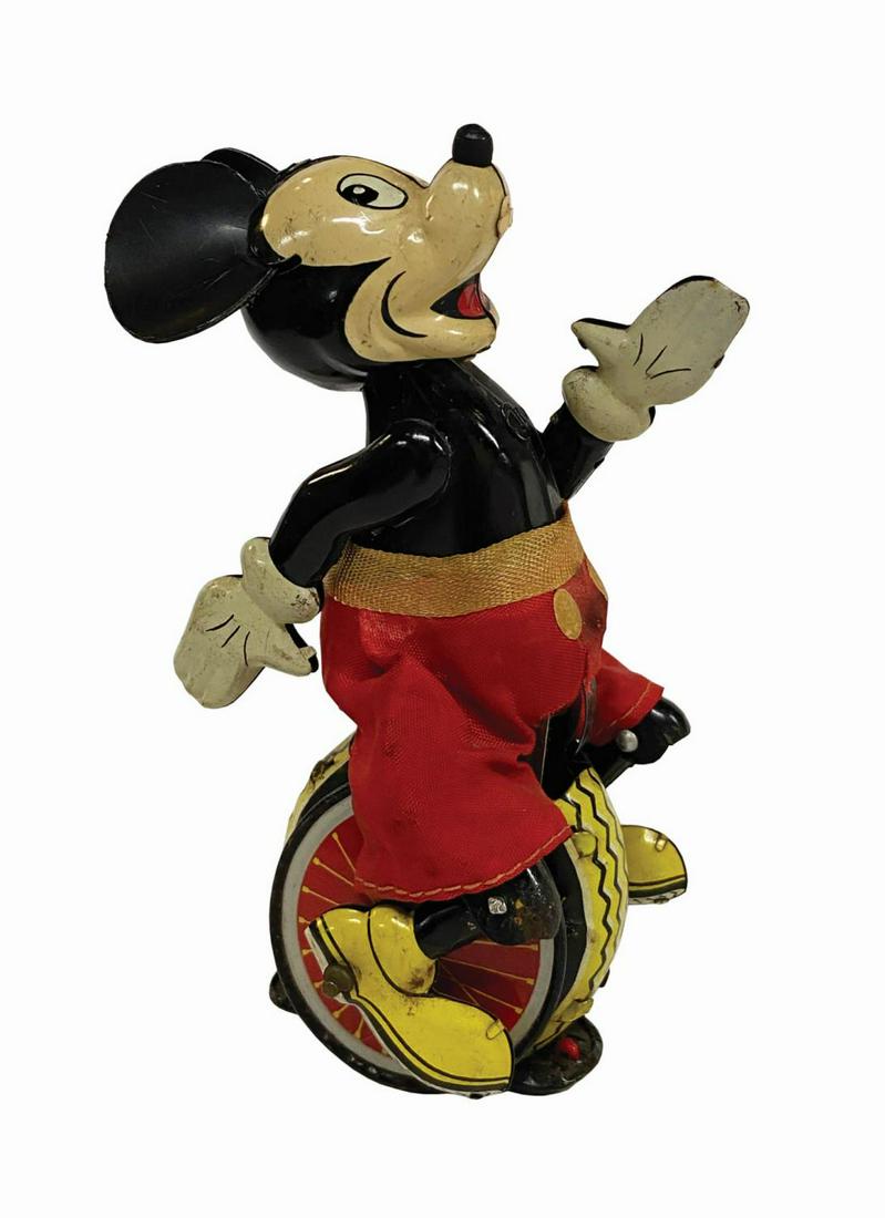 Mickey Mouse the Unicyclist Wind-Up Tin Toy. (1 of 1)