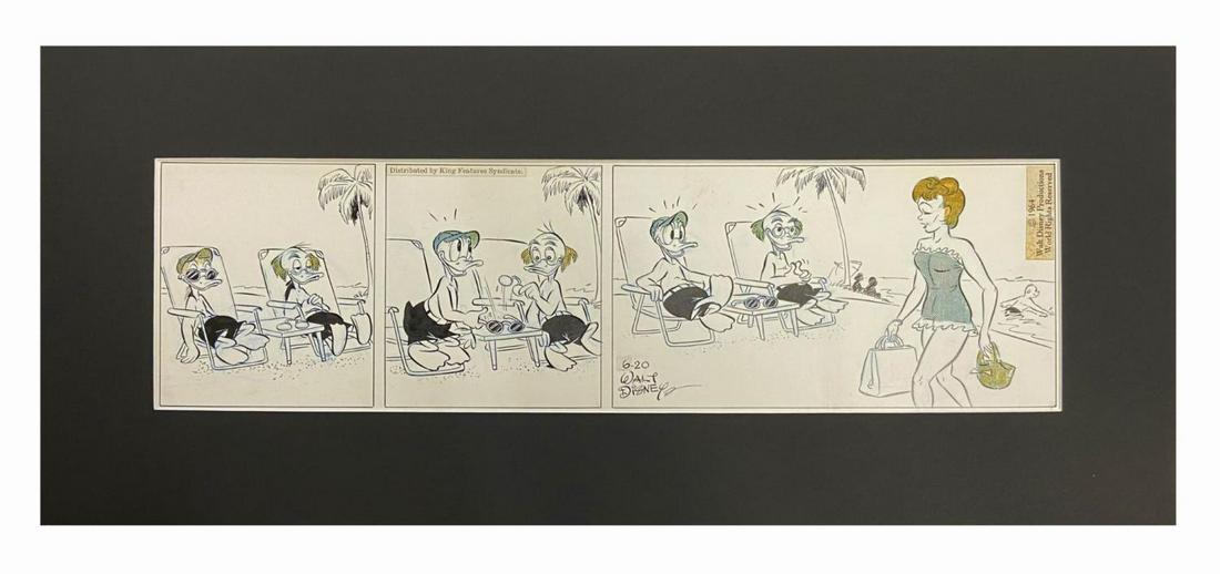 Donald Duck Original Comic Strip. (1 of 1)