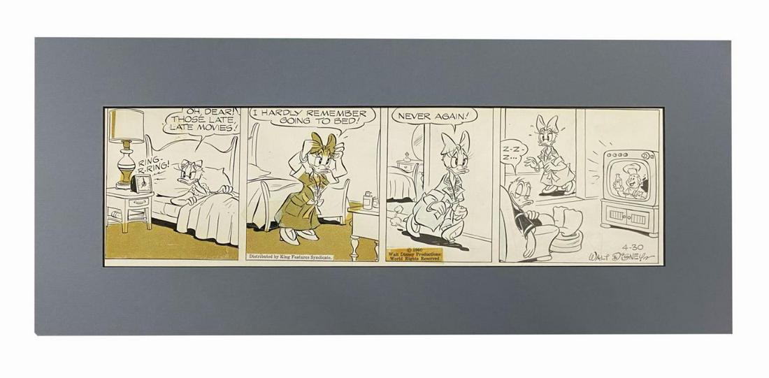Donald Duck Original Comic Strip. (1 of 1)