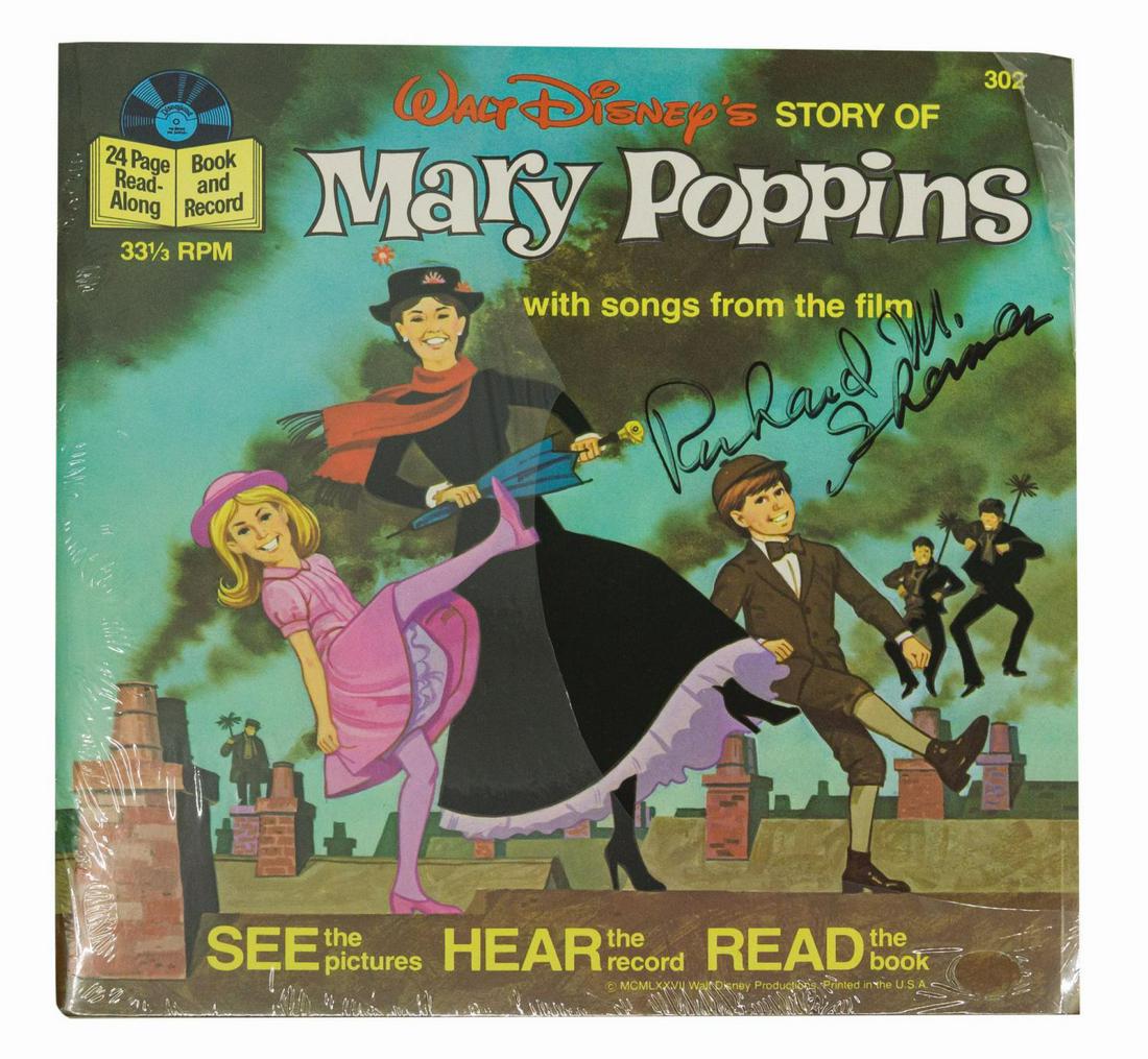 Mary Poppins Record Signed by Richard Sherman. (1 of 2)