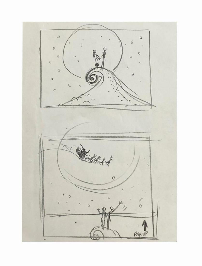 Jack & Sally Nightmare Before Christmas Storyboard. (1 of 1)