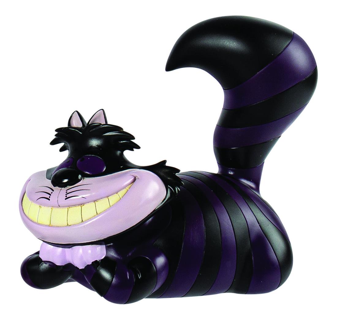 Alice in Wonderland Cheshire Cat Goth Figure.: (Disney, 2009) A "Goth" Alice in Wonderland Cheshire Cat vinyl figure sculpted by Monster5 and manufactured by Span of Sunset. Created as a tribute to the goth musical genre and subculture, the figure
