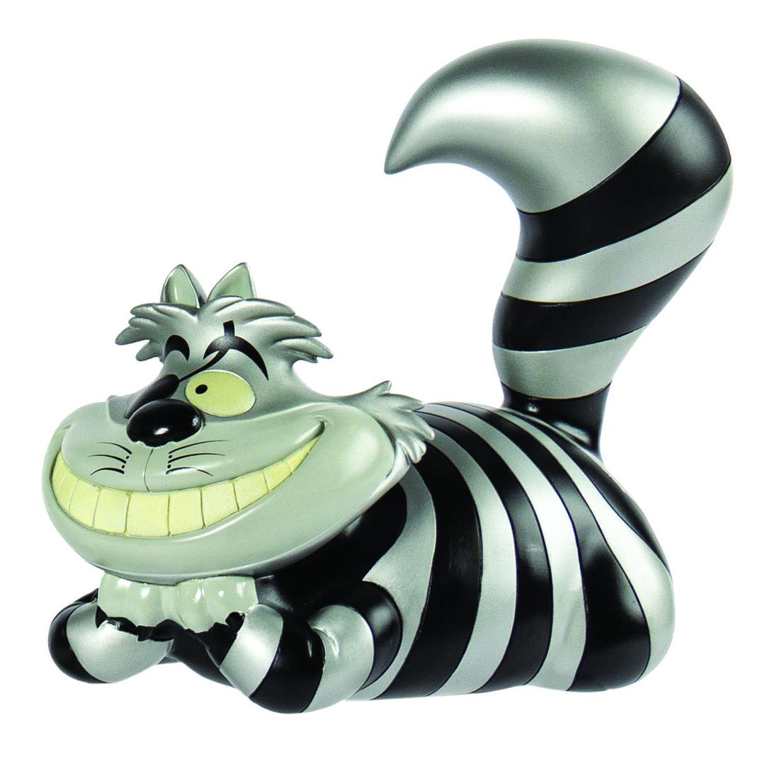 Alice in Wonderland Cheshire Nation Figure.: (Disney, 2007) A "Cheshire Nation" Alice in Wonderland Cheshire Cat vinyl figure sculpted by Monster5 and manufactured by Span of Sunset. Inspired by the Las Vegas Raiders team logo, this silver and b