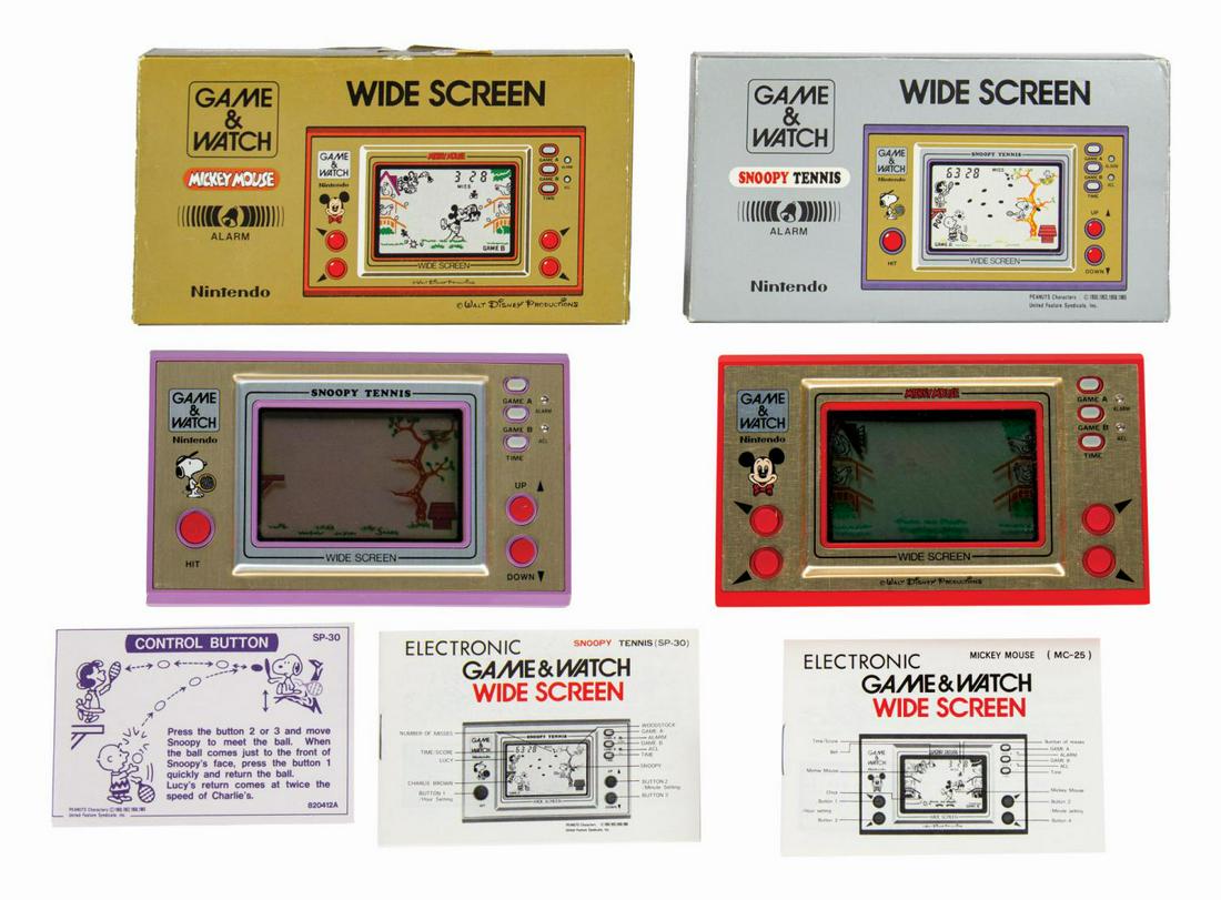 Pair of Nintendo Game & Watch Wide Screen Consoles. (1 of 4)