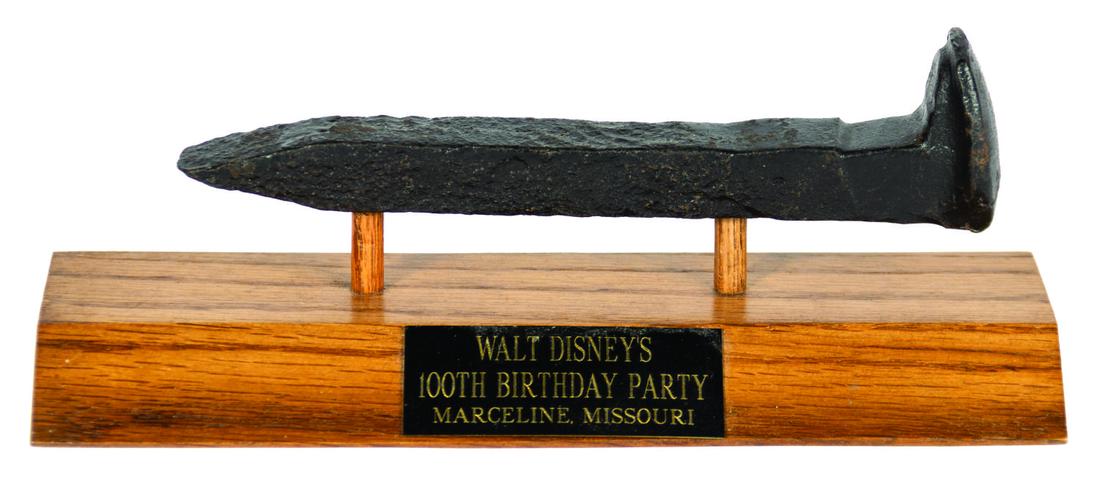 Walt Disney 100th Birthday Party Railroad Spike. (1 of 1)