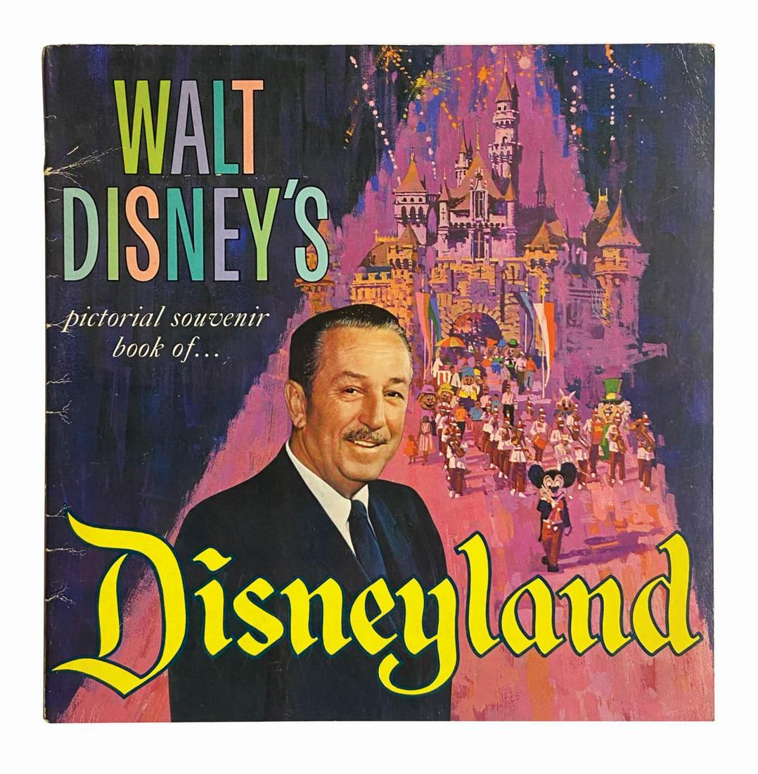 Walt Disney's Pictorial Souvenir Book of Disneyland.: (Disneyland, 1965) A pictorial souvenir book of Disneyland from 1965. The book provided park-goers with photos, artwork, and information on the favorite lands and attractions, and promoted the soon-to