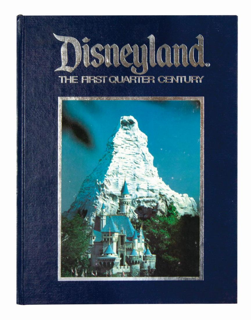 Disneyland: The First Quarter Century Hardcover Book.: (Disneyland, 1979) A hardcover edition of Disneyland: The First Quarter Century. Published as part of Disneyland's 25th anniversary celebration, the book was only available to purchase inside the park