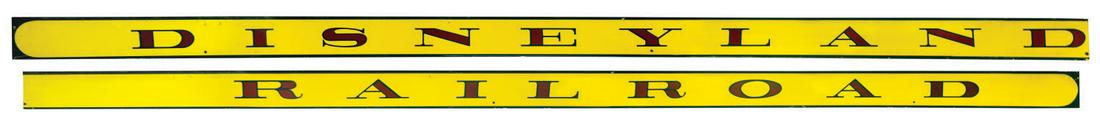 Disneyland Railroad Passenger Car Sign. (1 of 1)