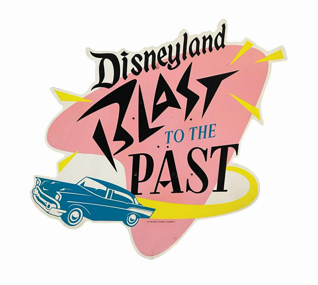 Oversized "Blast to the Past" Disneyland Sign. (1 of 1)
