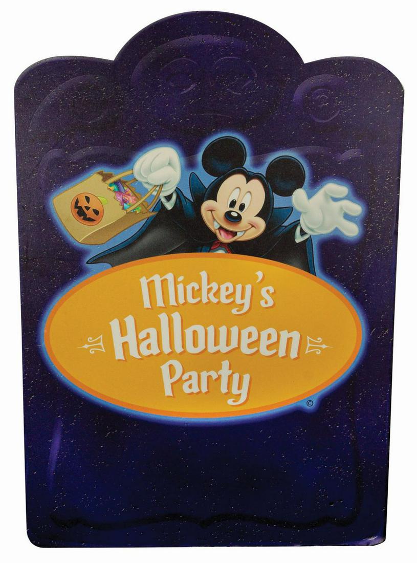 Mickey's Halloween Party Disneyland Park Sign. (1 of 1)