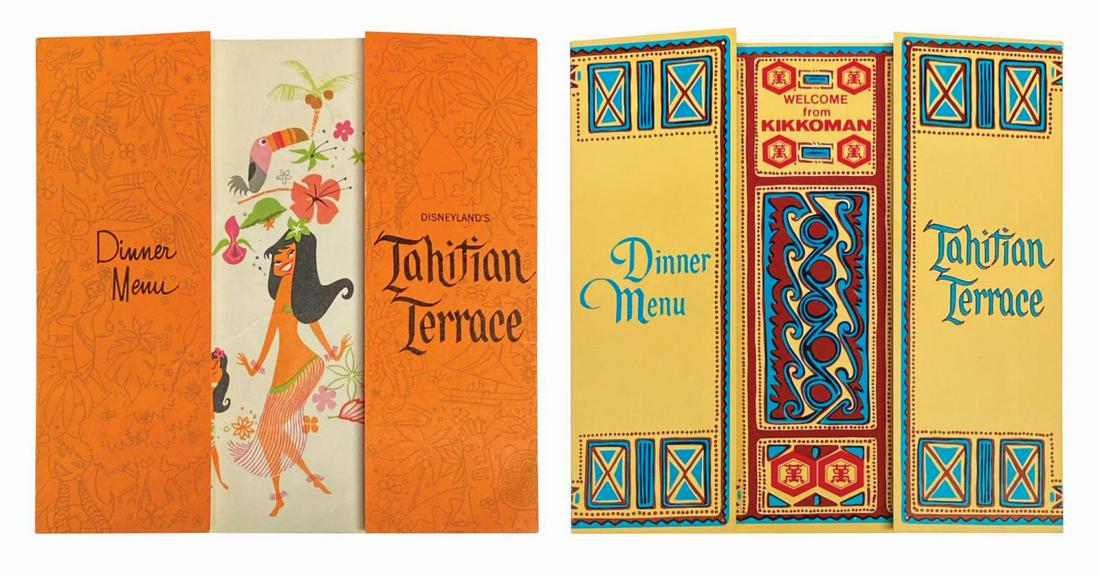 Pair of Tahitian Terrace Dinner Menus. (1 of 5)
