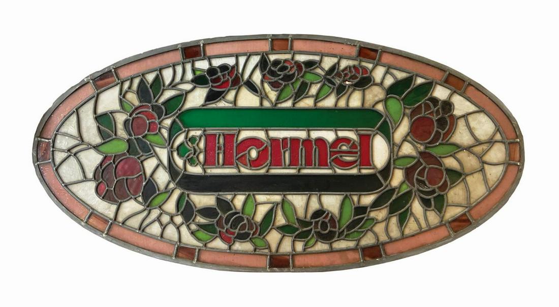River Belle Terrace Hormel Stained Glass Sign. (1 of 1)