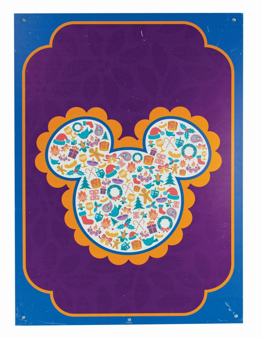 California Adventure Festival of Holidays Sign.: (California Adventure, c.2010s) A sign used during the popular Festival of Holidays event at Disney's California Adventure. The festival celebrates winter holidays around the world with food and perfo