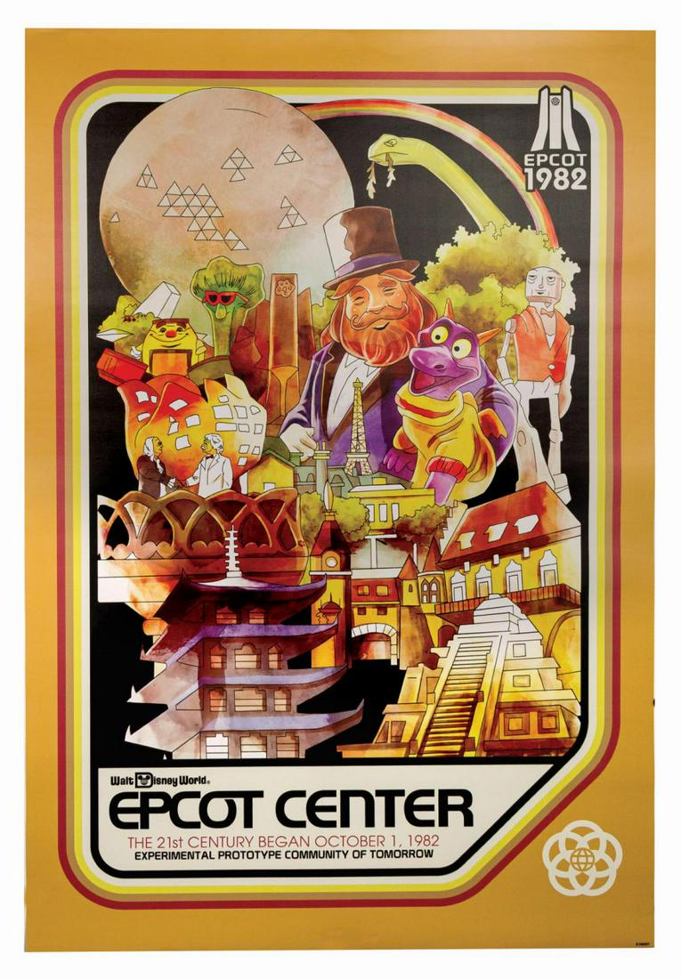 Epcot Center Anniversary Attraction Poster. (1 of 1)