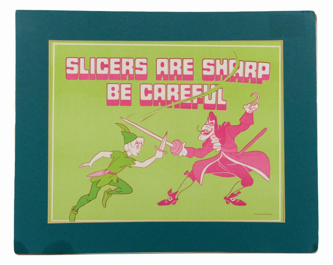 Backstage Cast Member Safety Sign. (1 of 1)