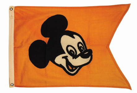 An Official Mickey Mouse Disneyland Flag.