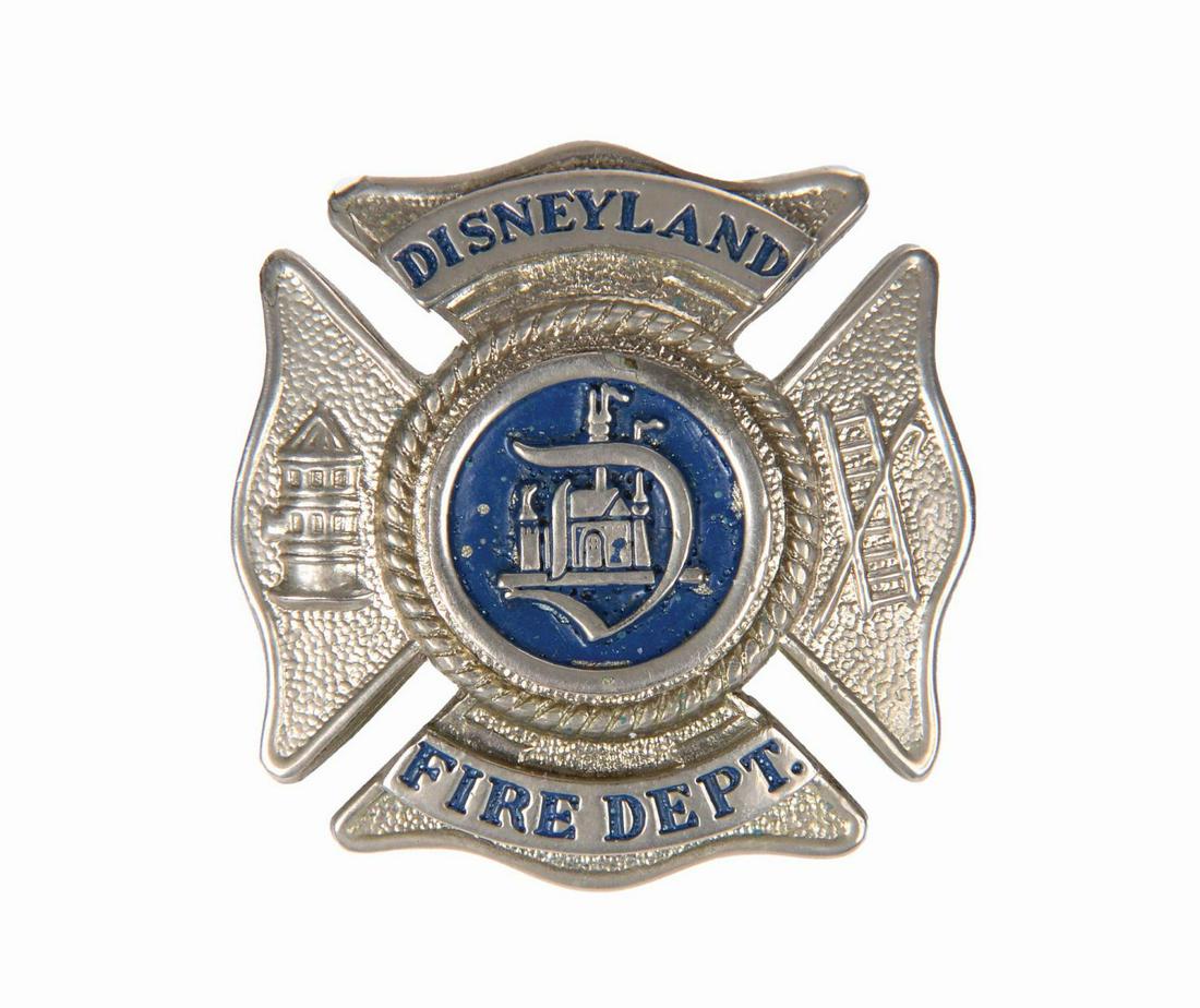 Disneyland Fire Department Hat Badge. (1 of 1)