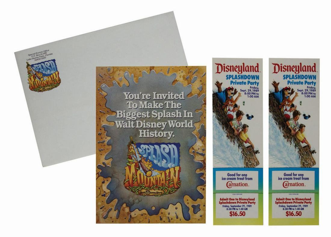 Splash Mountain Private Party Invitation & Tickets. (1 of 5)