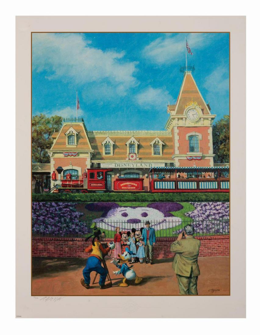 Ernest S. Marsh Signed Print by Charles Boyer.: (Disneyland, 2002) A "Ernest S. Marsh â€“ Revenue Run" limited edition print signed by Charles Boyer. Charles Boyer imagines the Ernest S. Marsh Engine No.4, as it would have looked on July 25, 1