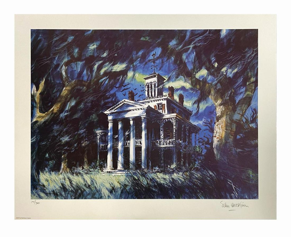 Signed Sam McKim Haunted Mansion Concept Art Print. (1 of 1)