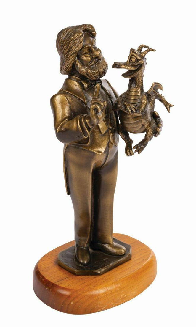 Bronze Figment & Dreamfinder Sculpture by Bill Toma.
