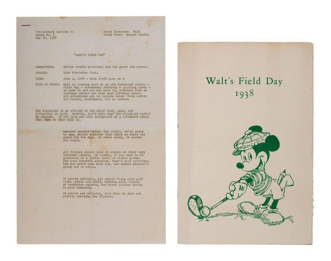 Walt's Field Day Invitation & Program. (1 of 6)