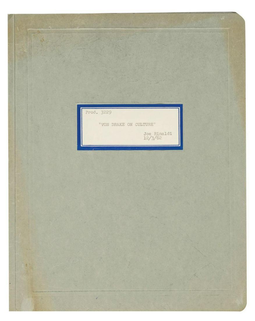 Wonderful World of Color Ludwig Von Drake Script. (1 of 4)