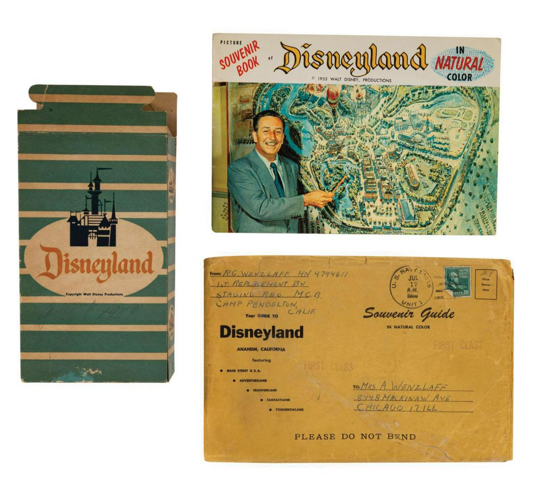Disneyland Souvenir Guide and Popcorn Box. (1 of 9)