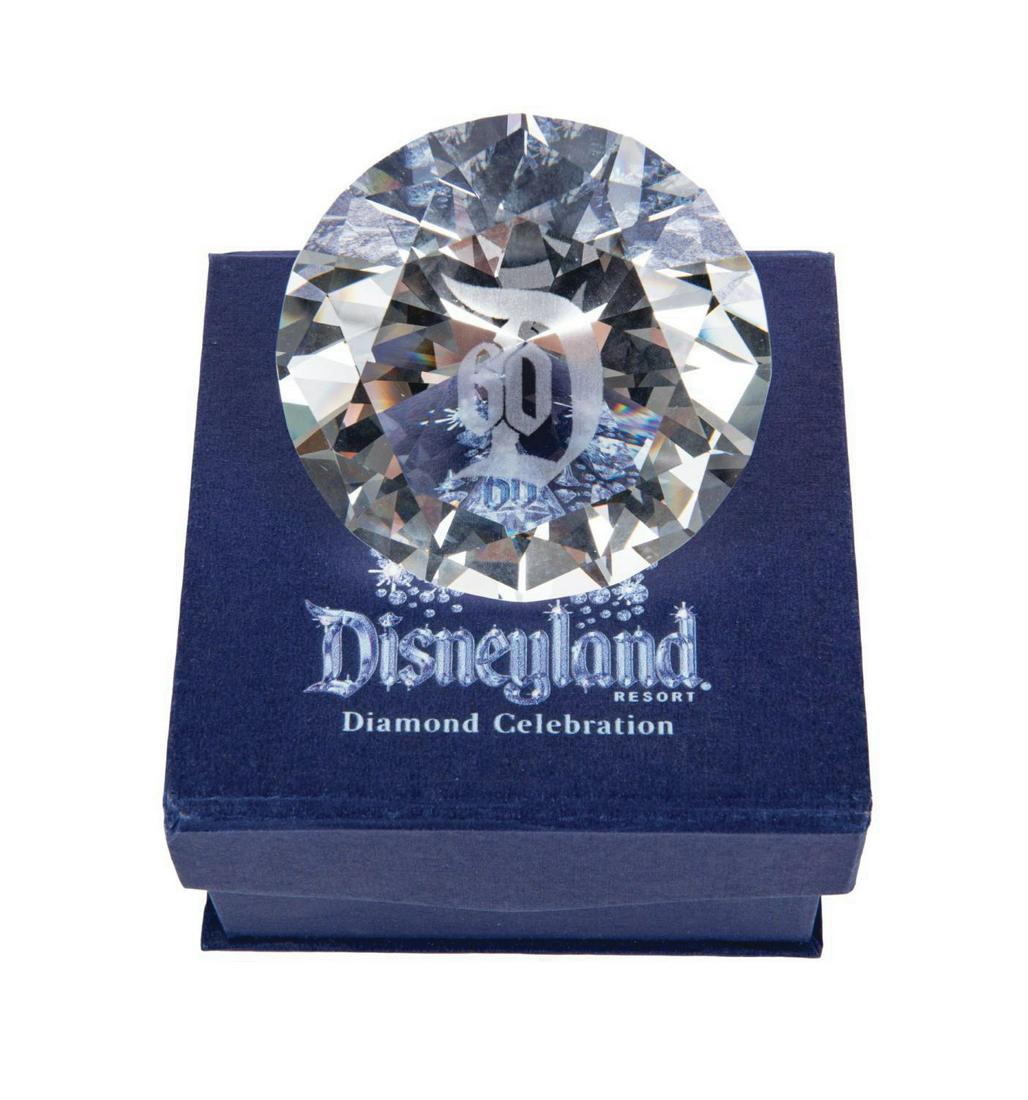 Disneyland Diamond Cut Crystal Paperweight by  Arribas. (1 of 5)