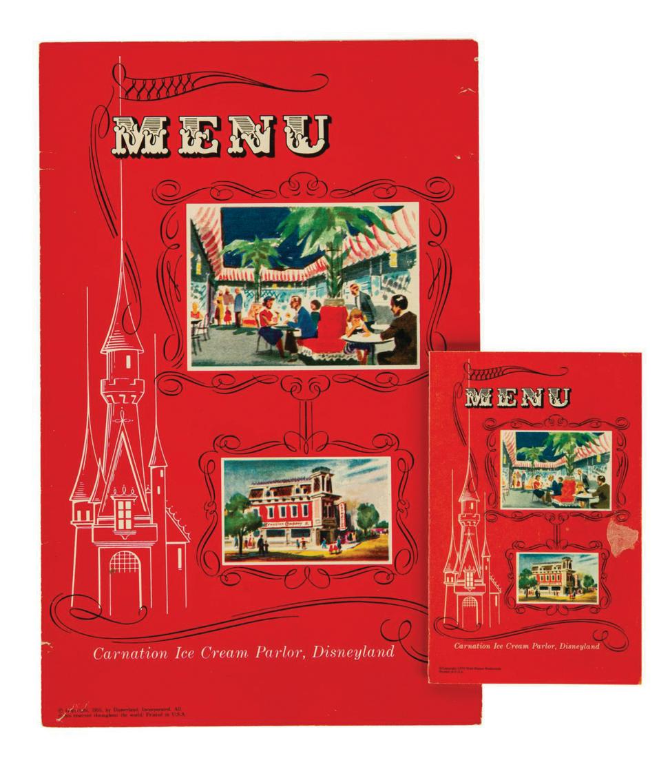 Pair of Carnation Ice Cream Parlor Menus. (0509) on May 15, 2022 Van