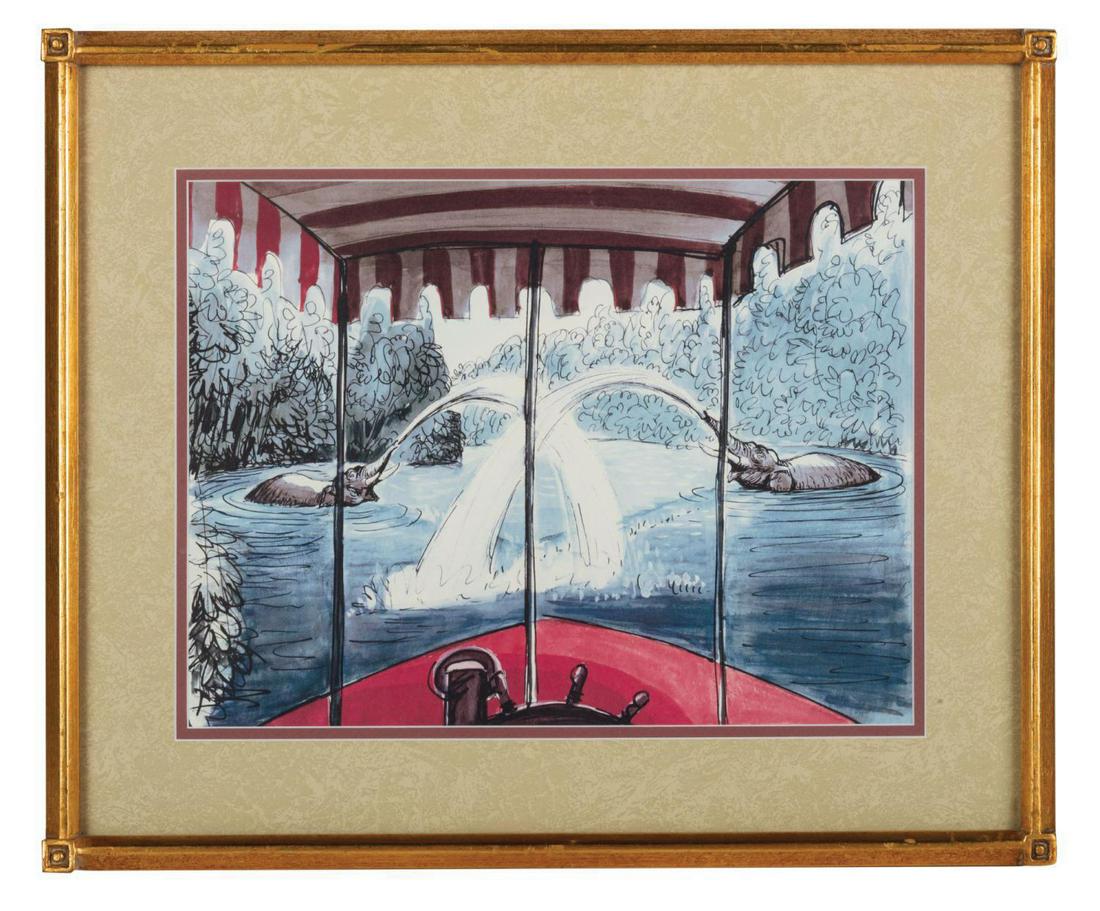 Jungle Cruise Boat Interior Concept Art Print. (1 of 1)