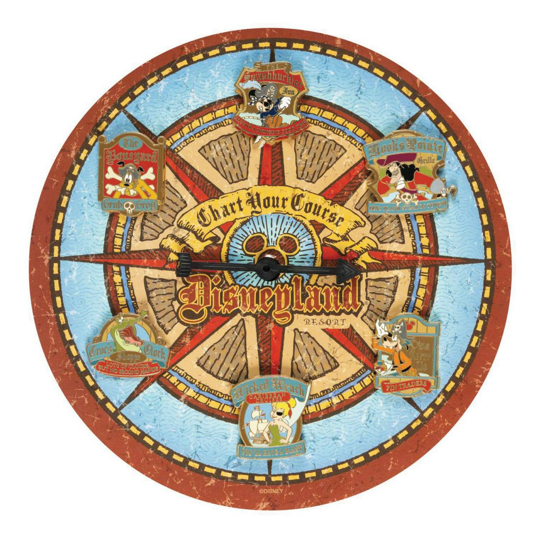 Pirates "Chart Your Course" Pin Set & Display. (1 of 1)