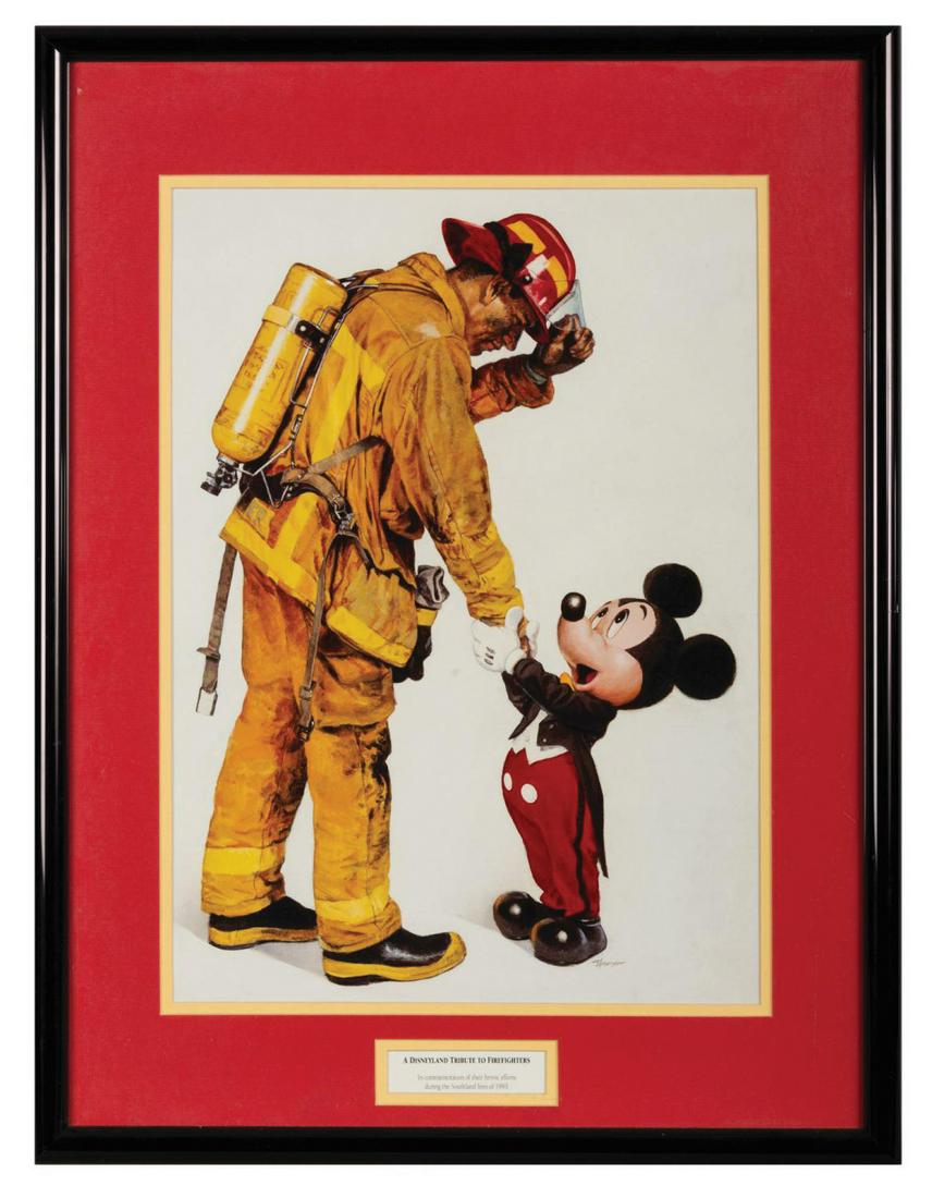 Charles Boyer "Tribute to Firefighters" Framed Print. (1 of 2)