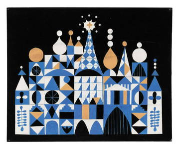 It's a Small World Facade Mary Blair Concept Painting.