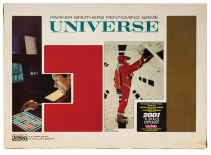 2001: A Space Odyssey Universe Game by Parker Brothers.: (Parker Bros., 1967) A Space Odyssey game by Parker Brothers. Universe - the pentomino "game of the future" by Parker Brothers, is based on the Metro-Goldwyn-Mayer presentation of the Stanley Kubrick