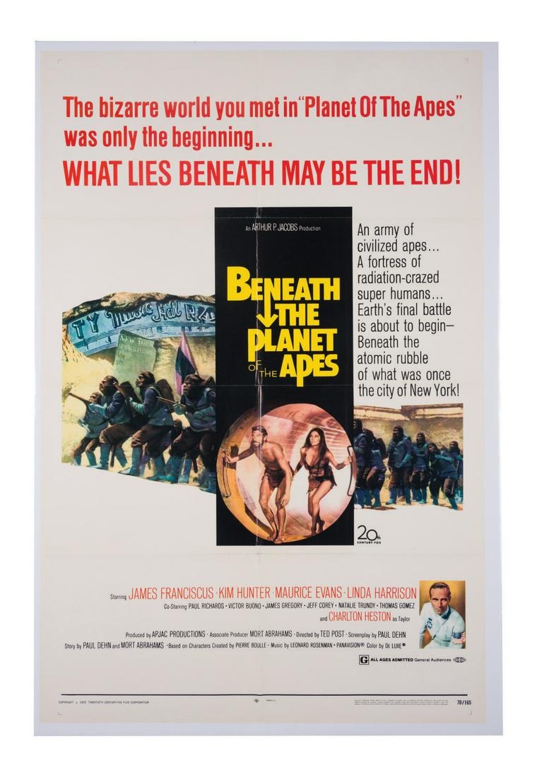 Beneath the Planet of the Apes One Sheet Poster. (1 of 1)