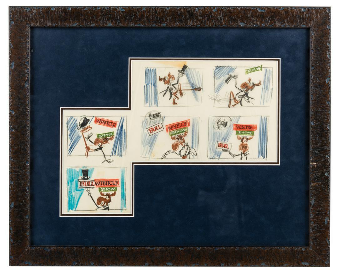 Bullwinkle Opening Title Storyboard Drawings. (1 of 2)