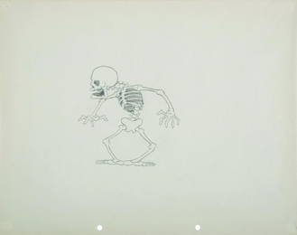 Original Production Drawing from "The Skeleton Dance."