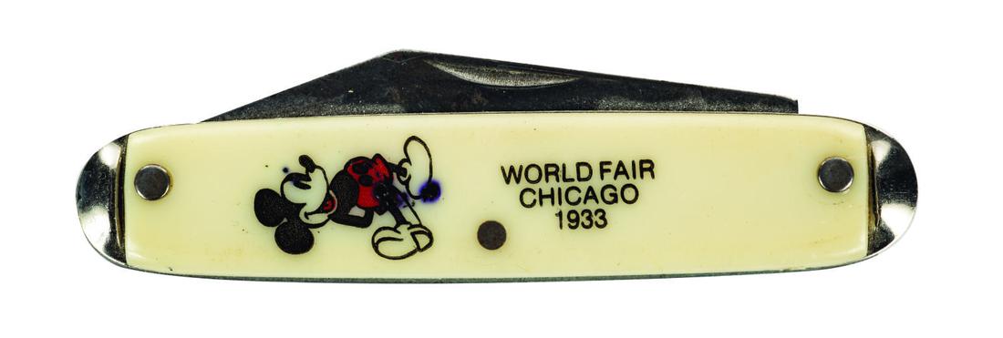 A Mickey Mouse "World Fair" Pocketknife. (1 of 3)