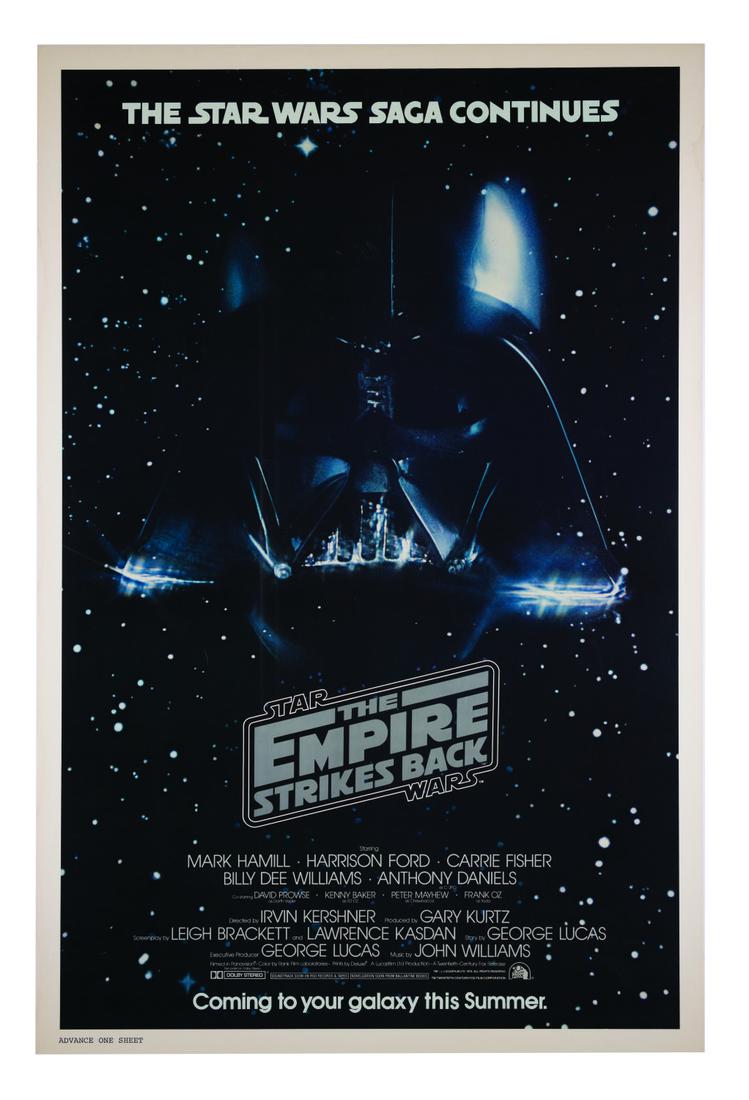 The Empire Strikes Back Advance One Sheet Poster. (1 of 1)