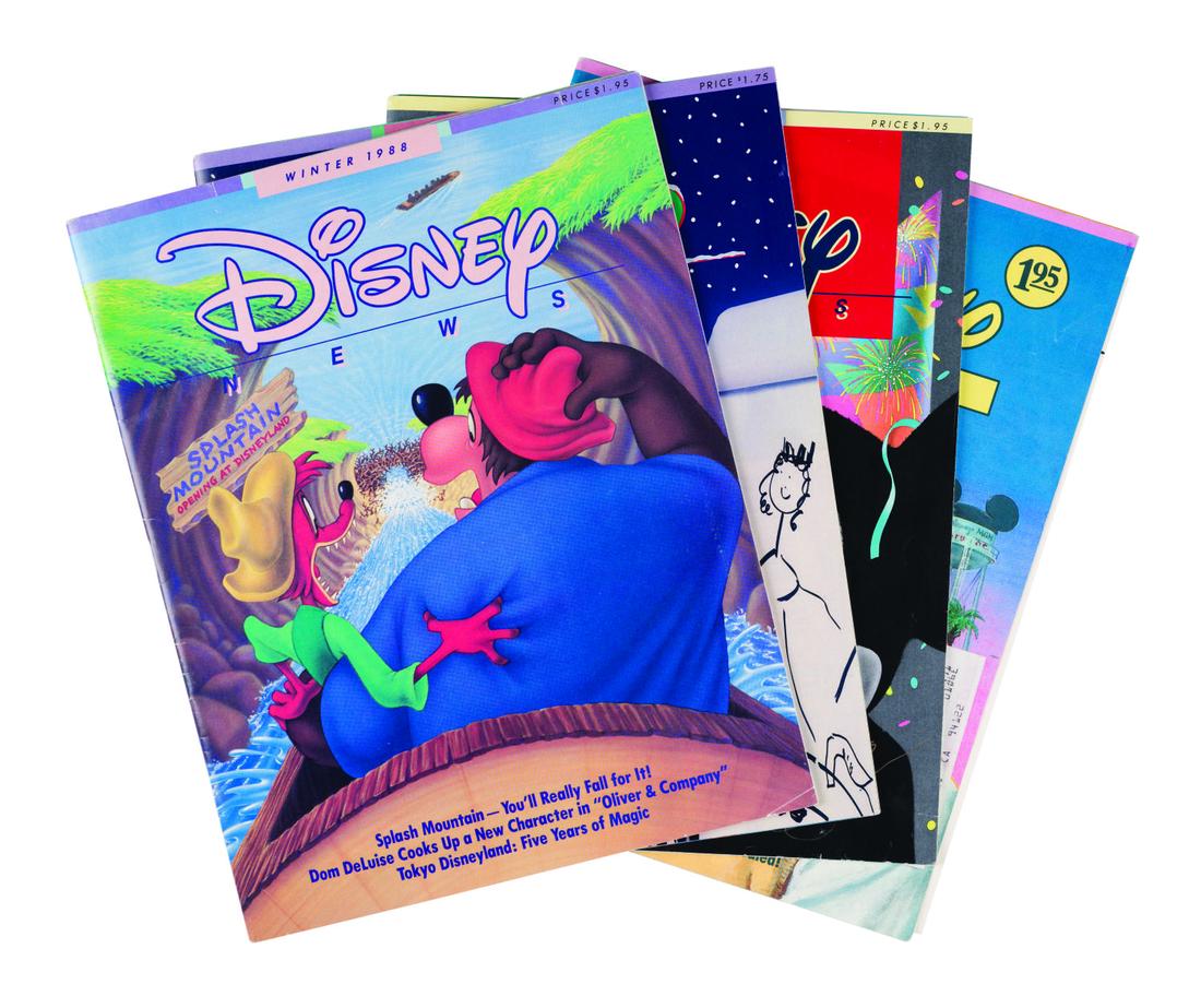Collection of (4) Multi-Signed Disney News Magazines. (1 of 20)