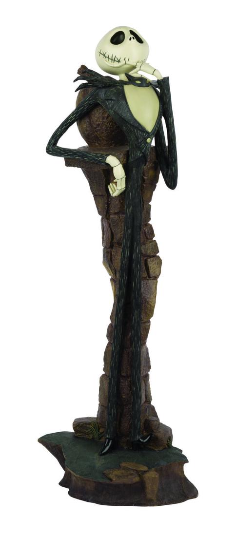 Nightmare Before Christmas Jack Skellington Big Figure.: (Disney, 2003) A Jack Skellington Big Figure released through The Disney Gallery in honor of the 10th anniversary of "Tim Burton's The Nightmare Before Christmas." Measuring 28" tall and 10.5" in diam